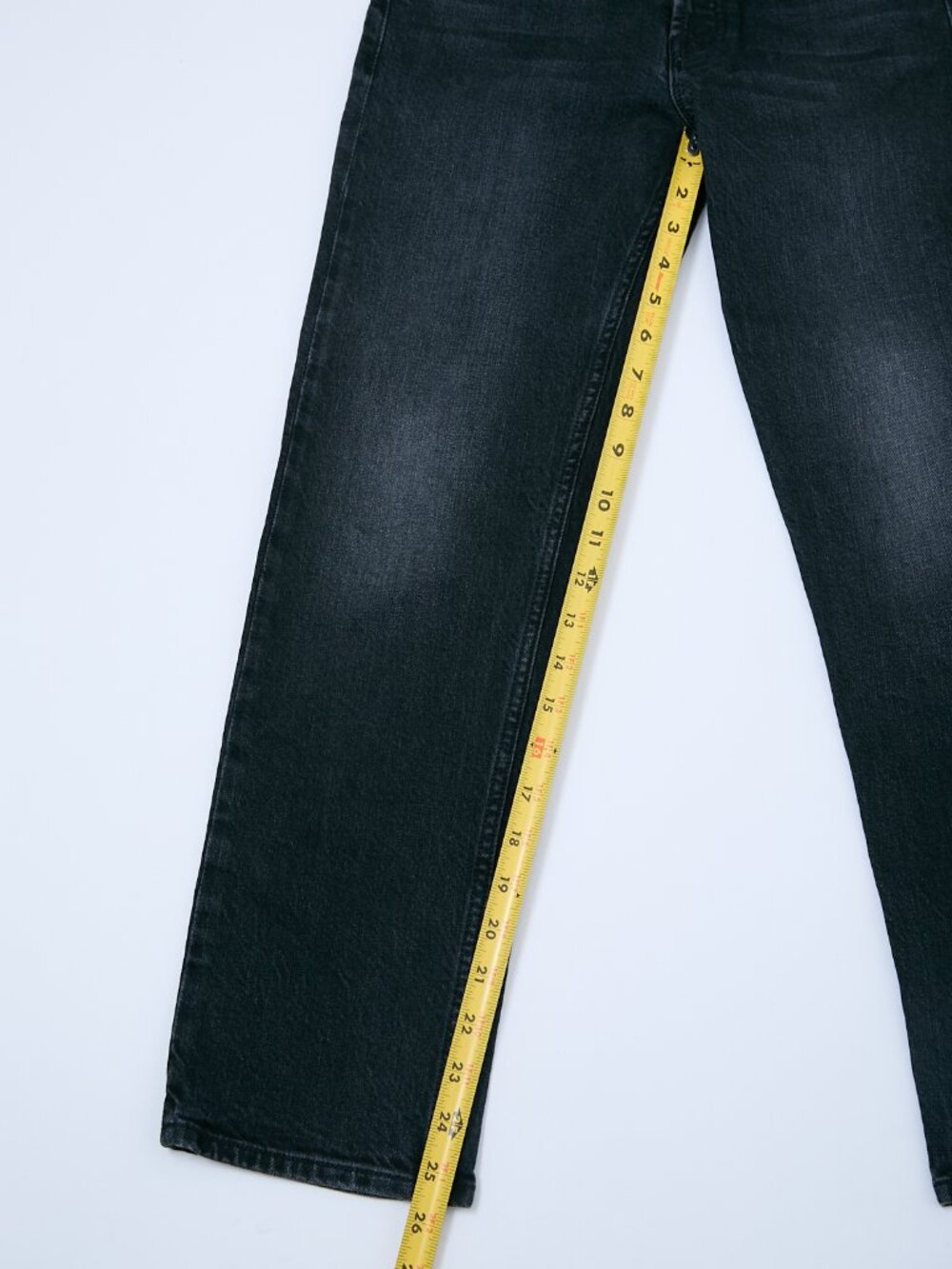 MOTHER SUPERIOR Tomcat Lies Lies Lies Black Denim High Rise Straight Leg Jeans - Picture 12 of 16